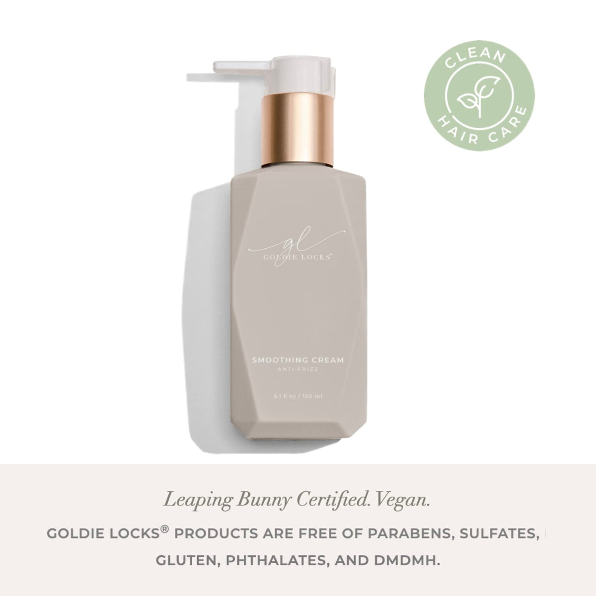 Goldie Locks Anti-Frizz Smoothing Cream safe for color-treated extensions.