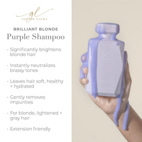 Goldie Locks lather close-up reveals purple pigments brightening cool blondes