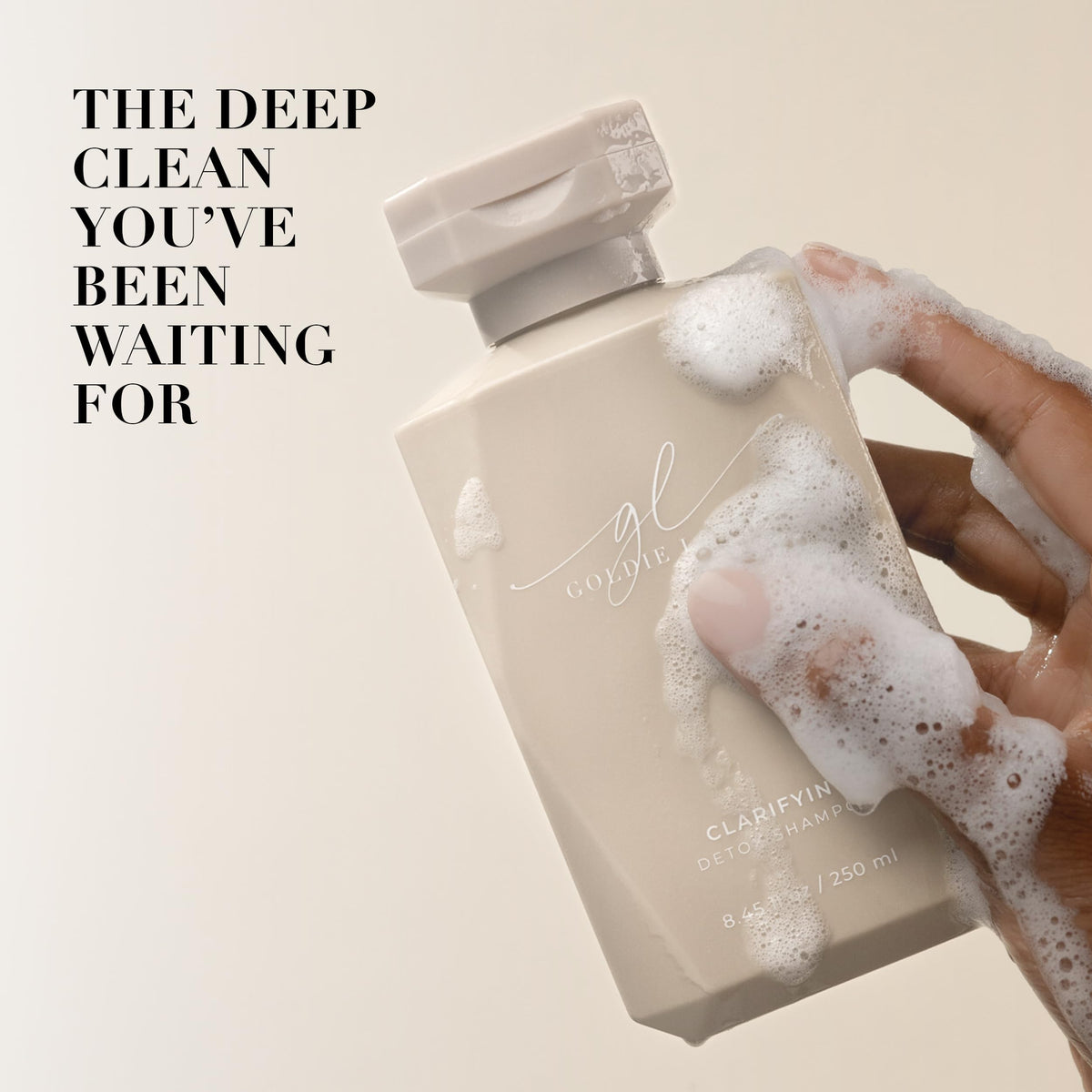 Goldie Locks Clarifying Detox Shampoo vegan and cruelty-free packaging.