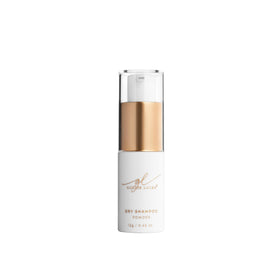 Goldie Locks dry shampoo bottle pour shows quick refresh and oil absorption