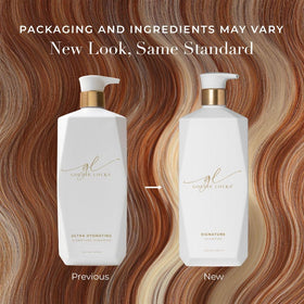 Shiny, healthy-looking hair after using Goldie Locks shampoo.