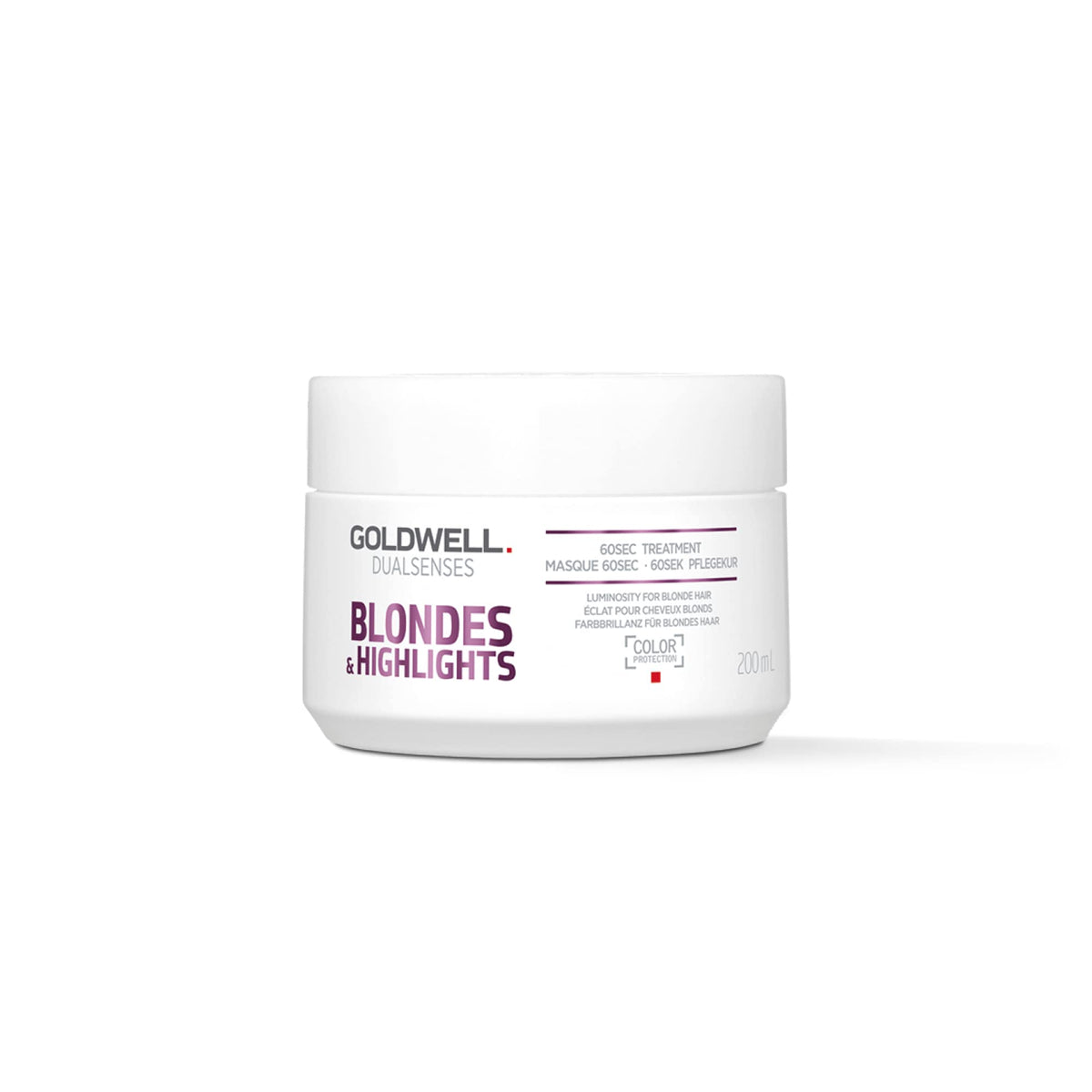 Goldwell Dualsenses Blondes and Highlights bottle for quick 60-second blonde refresh.
