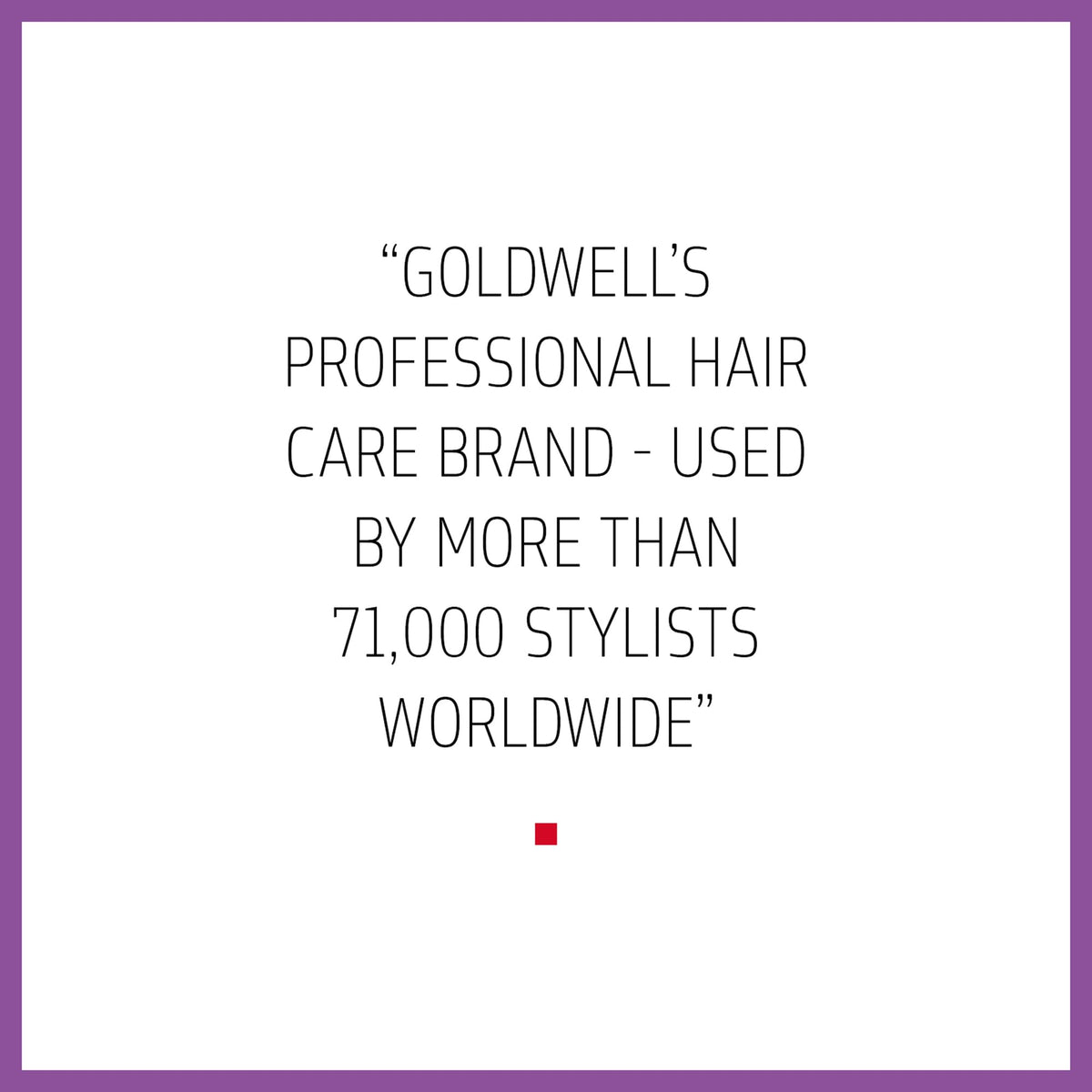 Creamy consistency massaged through blonde hair for even coverage with Goldwell.