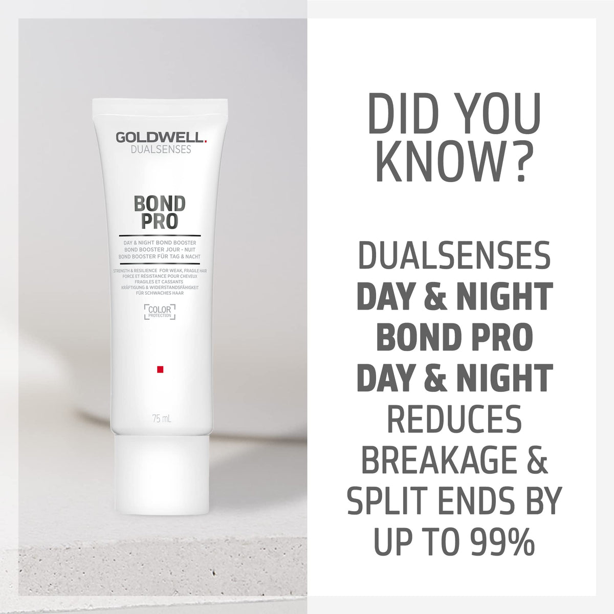 Goldwell Dualsenses Bond Pro Day & Night pack shot with 75 ml size