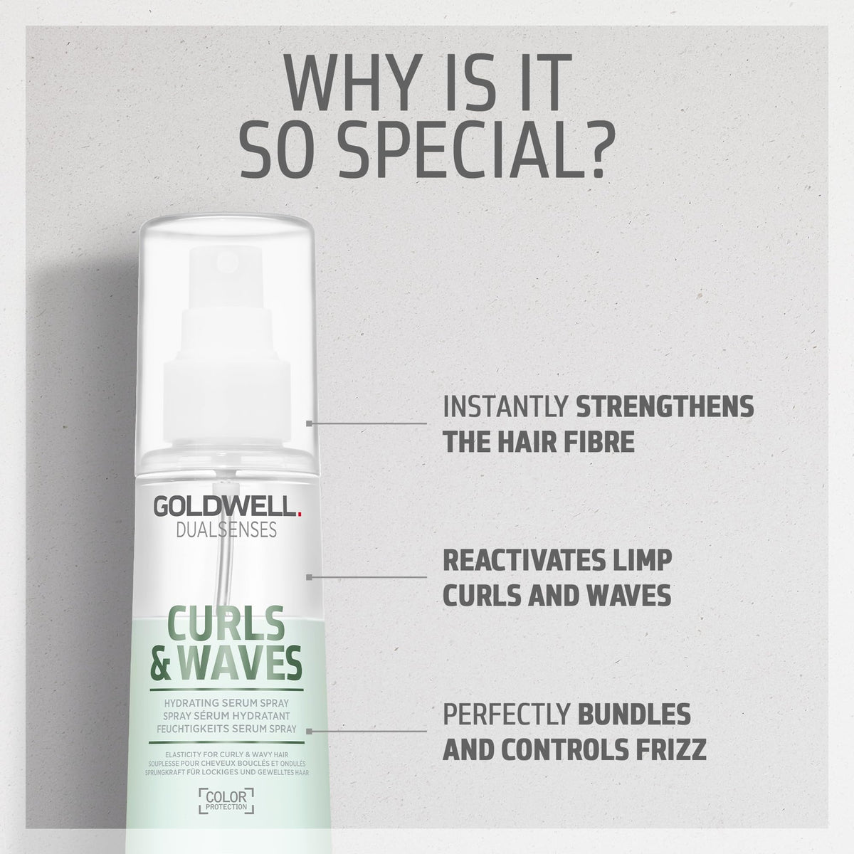 Goldwell Dualsenses Curls & Waves curl-definition close-up shows defined waves
