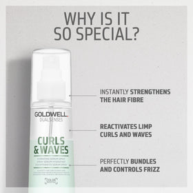 Goldwell Dualsenses Curls & Waves curl-definition close-up shows defined waves