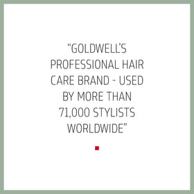 Goldwell Dualsenses Curls & Waves close-up shows color-safe formula.