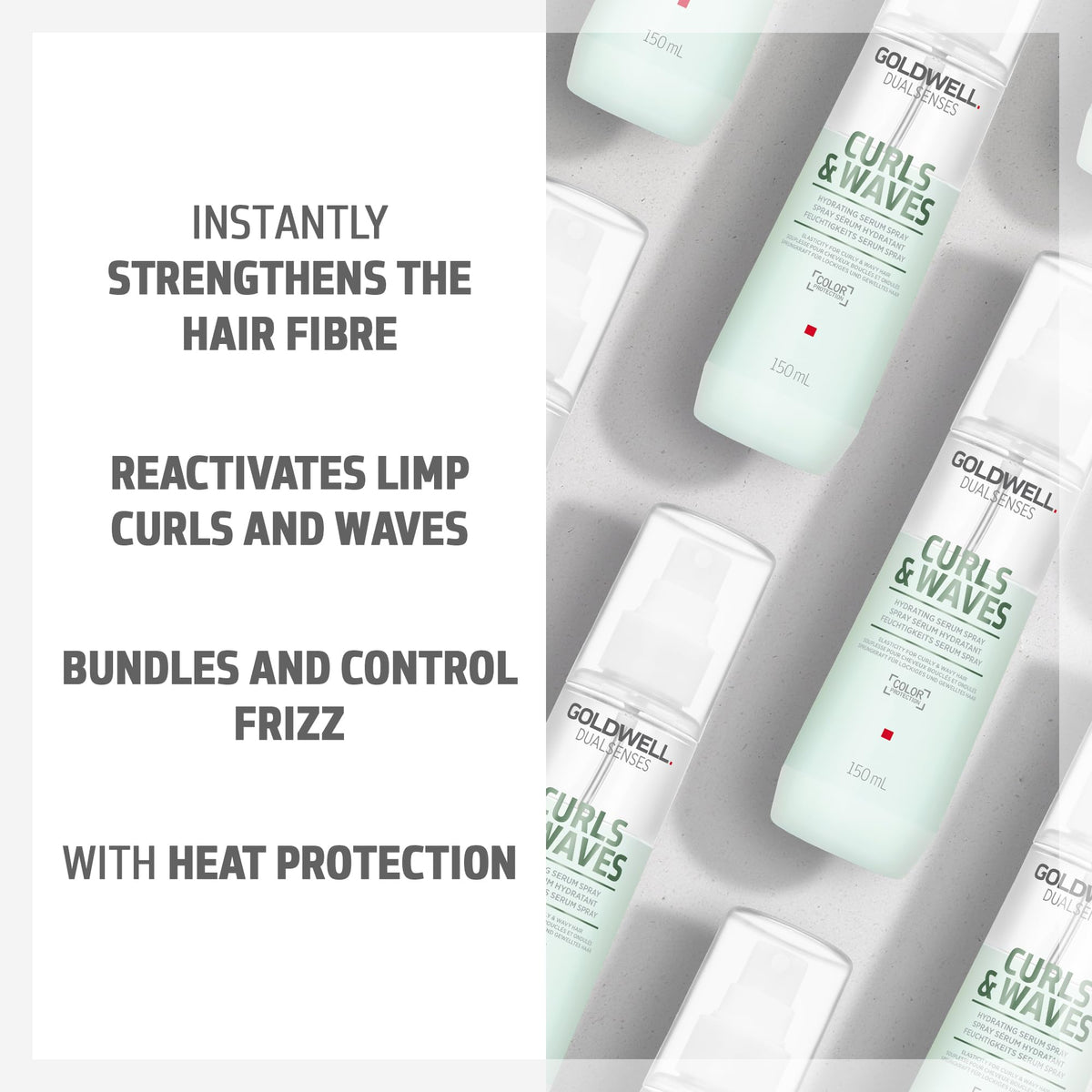 Goldwell Dualsenses Curls & Waves silky shine after application on curls