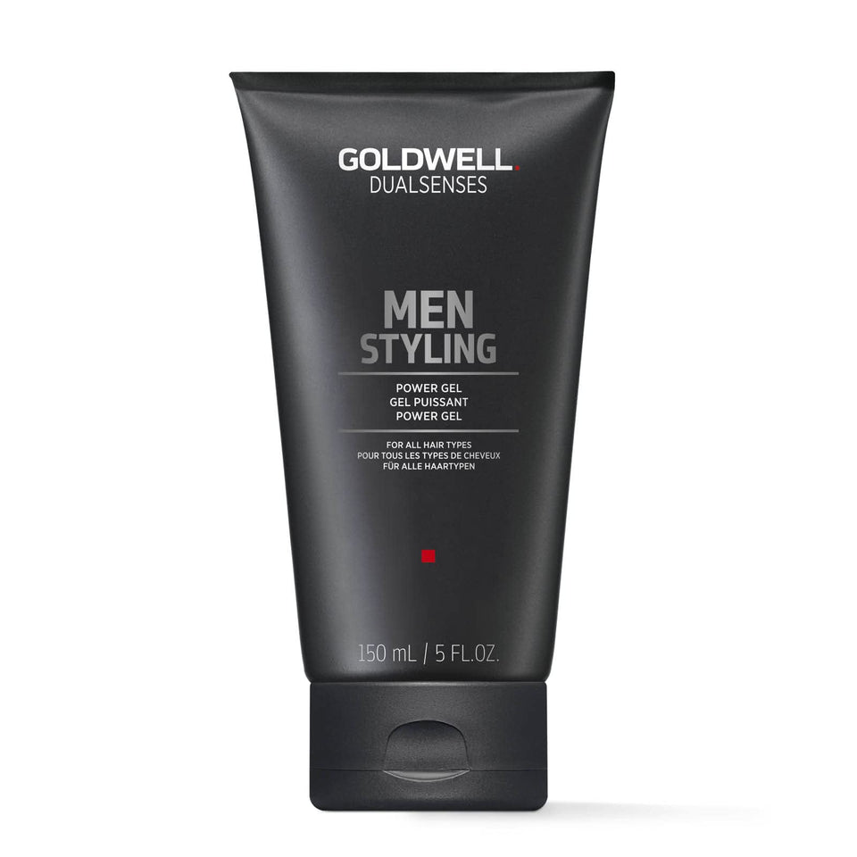 Goldwell Dualsenses Men Power Gel 150ml bottle for strong hold styling.