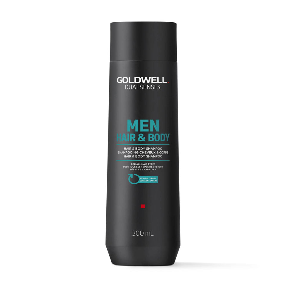 Goldwell Dualsenses Men shampoo bottle ready for daily cleansing.