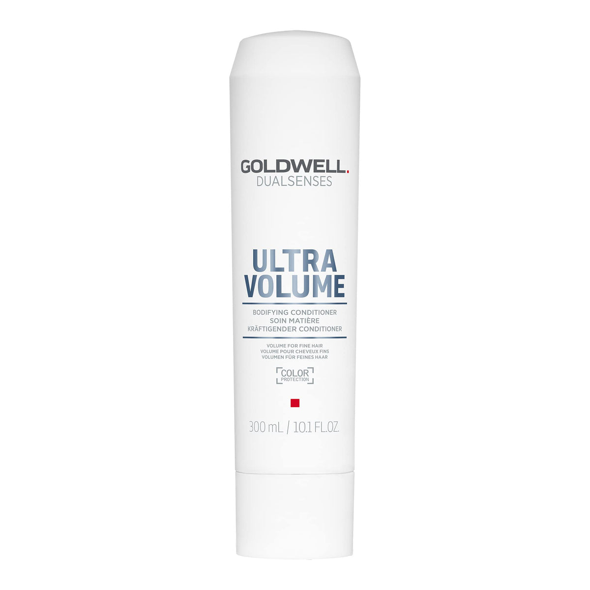 Goldwell Dualsenses Ultra Volume Bodifying Conditioner bottle promotes lightweight fullness for fine hair