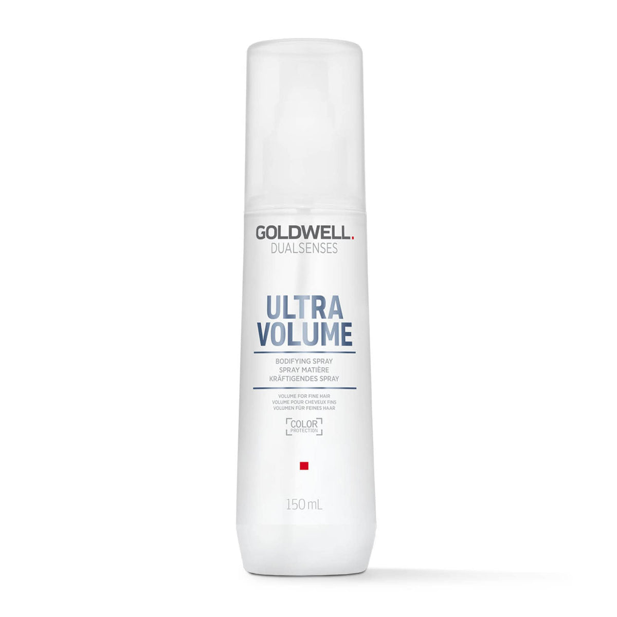 Goldwell Dualsenses Ultra Volume Bodifying Spray bottle ready to detangle and add fullness.