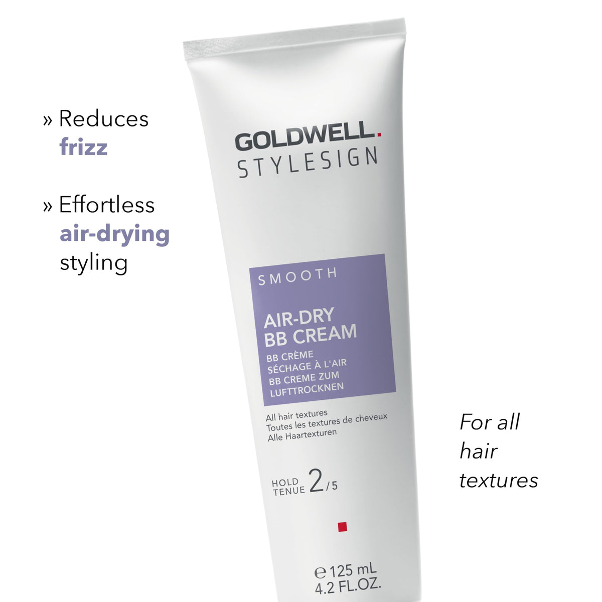 Goldwell StyleSign Air-Dry BB Cream finished hairstyle with subtle shine