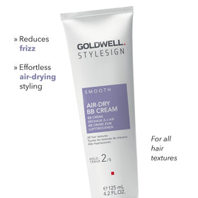 Goldwell StyleSign Air-Dry BB Cream finished hairstyle with subtle shine