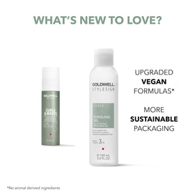 Goldwell StyleSign Bundling Gel supports braiding styles with smooth manageability.