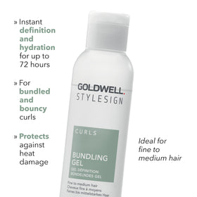 Goldwell StyleSign Bundling Gel used with a diffuser preserves natural curl shape.