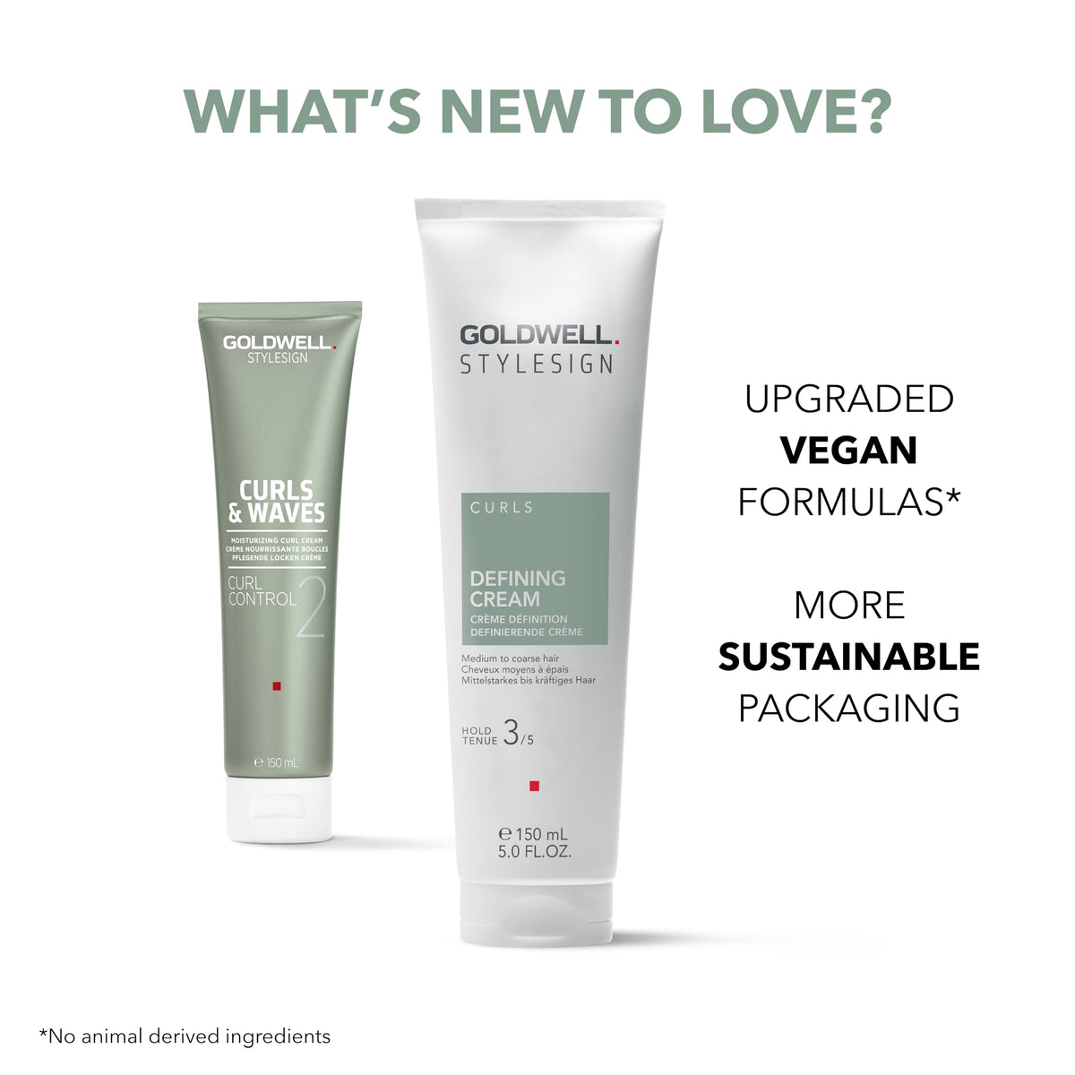 Goldwell StyleSign Defining Cream holding curls with a healthy shine