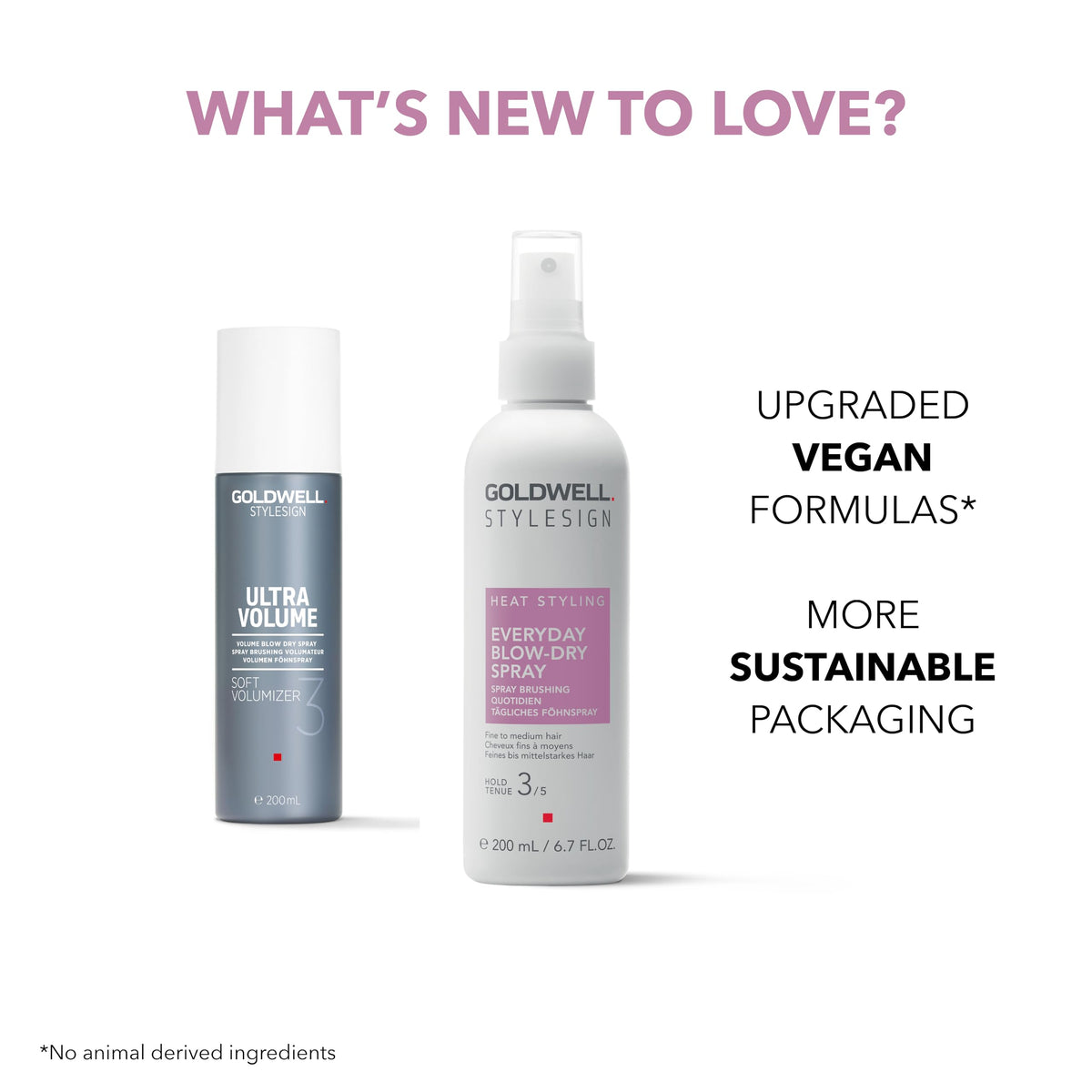 Goldwell StyleSign Everyday Blow-Dry Spray acts as a lightweight base layer.