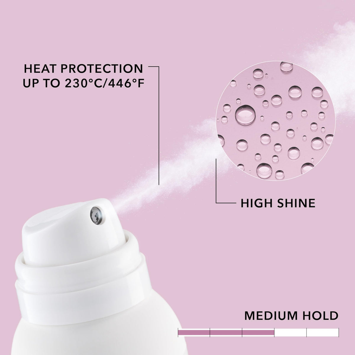 Goldwell StyleSign finish-hair-hold provides lasting hold and natural shine.