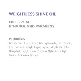 Fine hair controlled with Goldwell Weightless Shine-Oil to tame flyaways