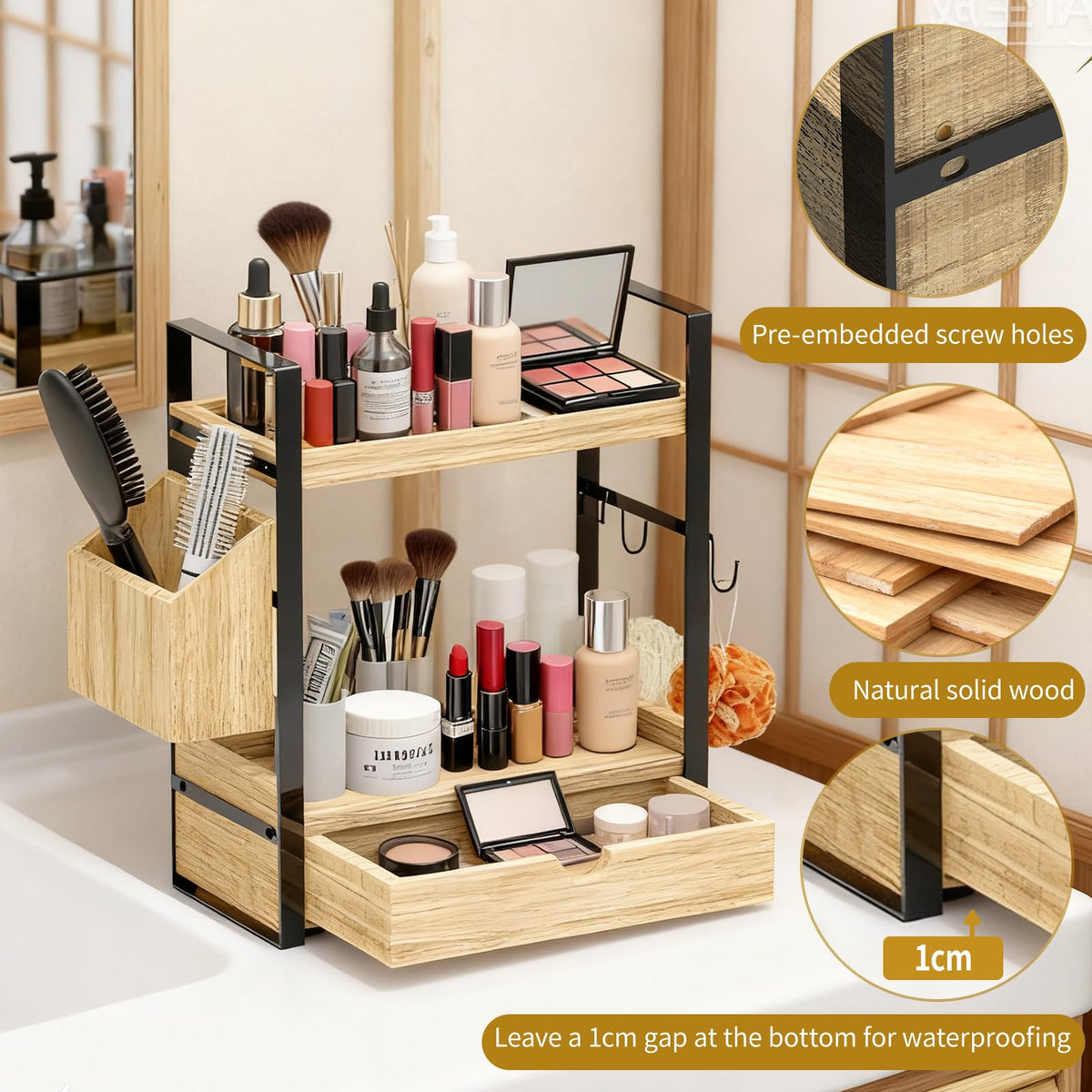 Goliross anti-rust coating ensures long-lasting, sturdy countertop storage.