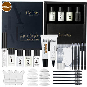 Gollee lash lift kit packaging for at-home use with premium 4-in-1 design