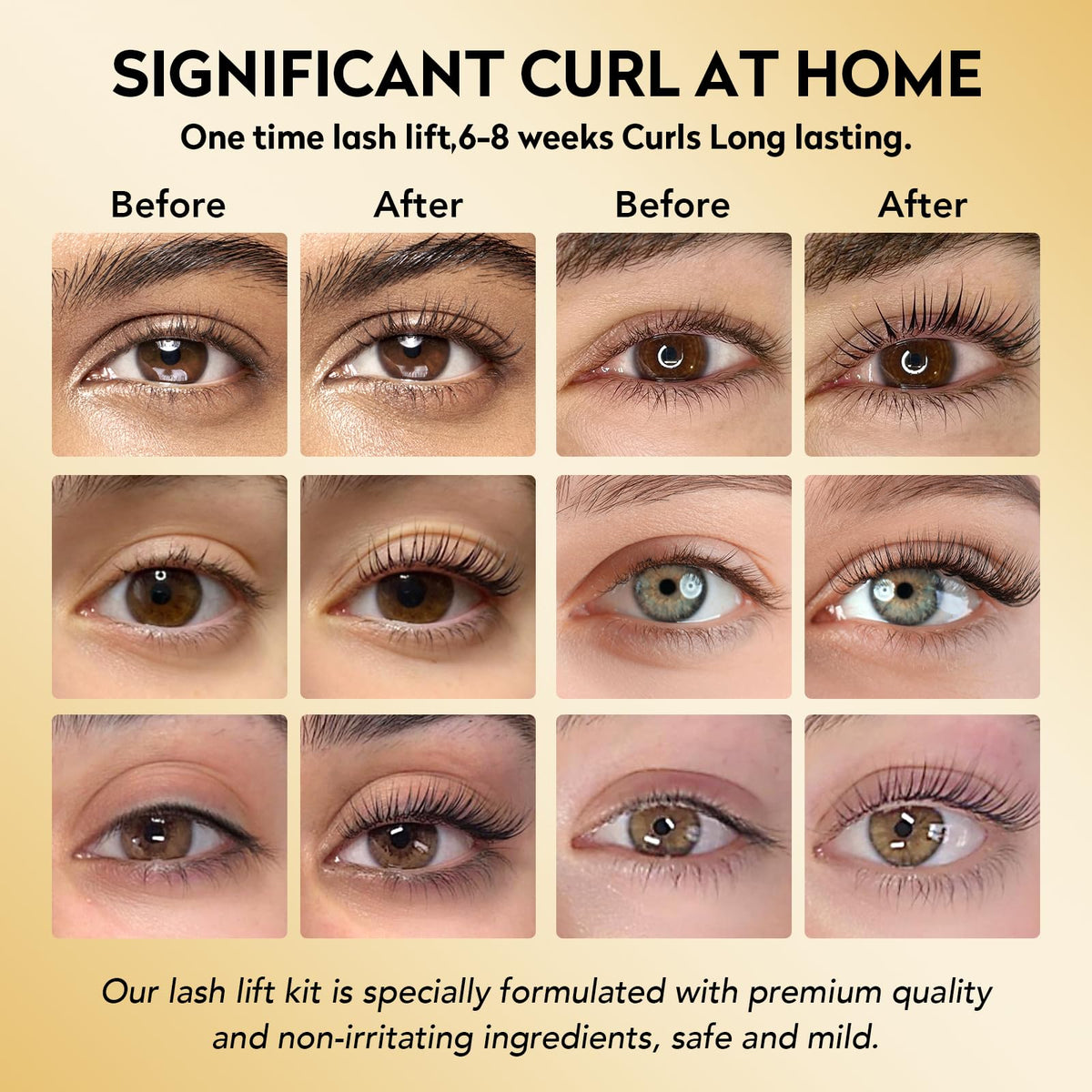 GOLLEE Lash Lift Kit setup shows organized tools for precise application.