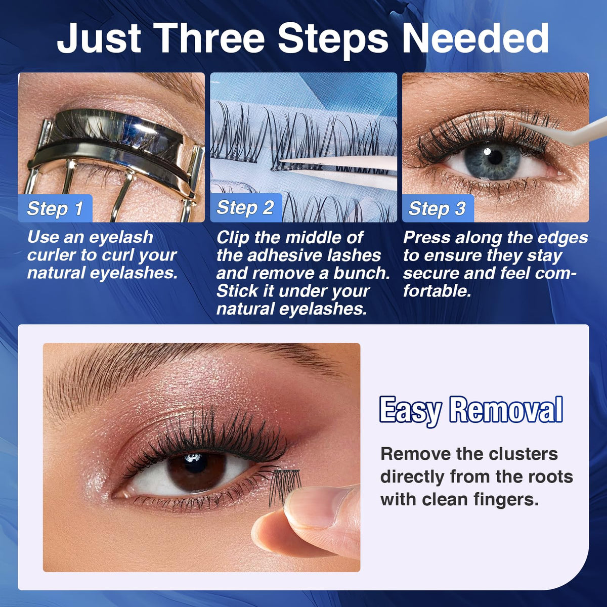 GOLLEE no-residue lashes stay clean and ready for next use.