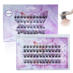 Gollee W-shaped strip close-up showing strong hold for lashes