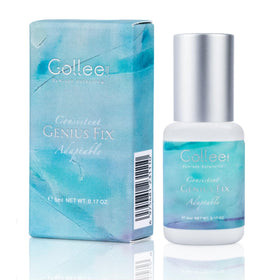 GOLLEEPRO eyelash extension glue 5ml bottle closeup for fast, precise bonding.