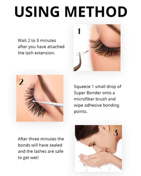 GOLLEEPRO Lash Bonder sealant in action supporting strong adhesion without shock curing