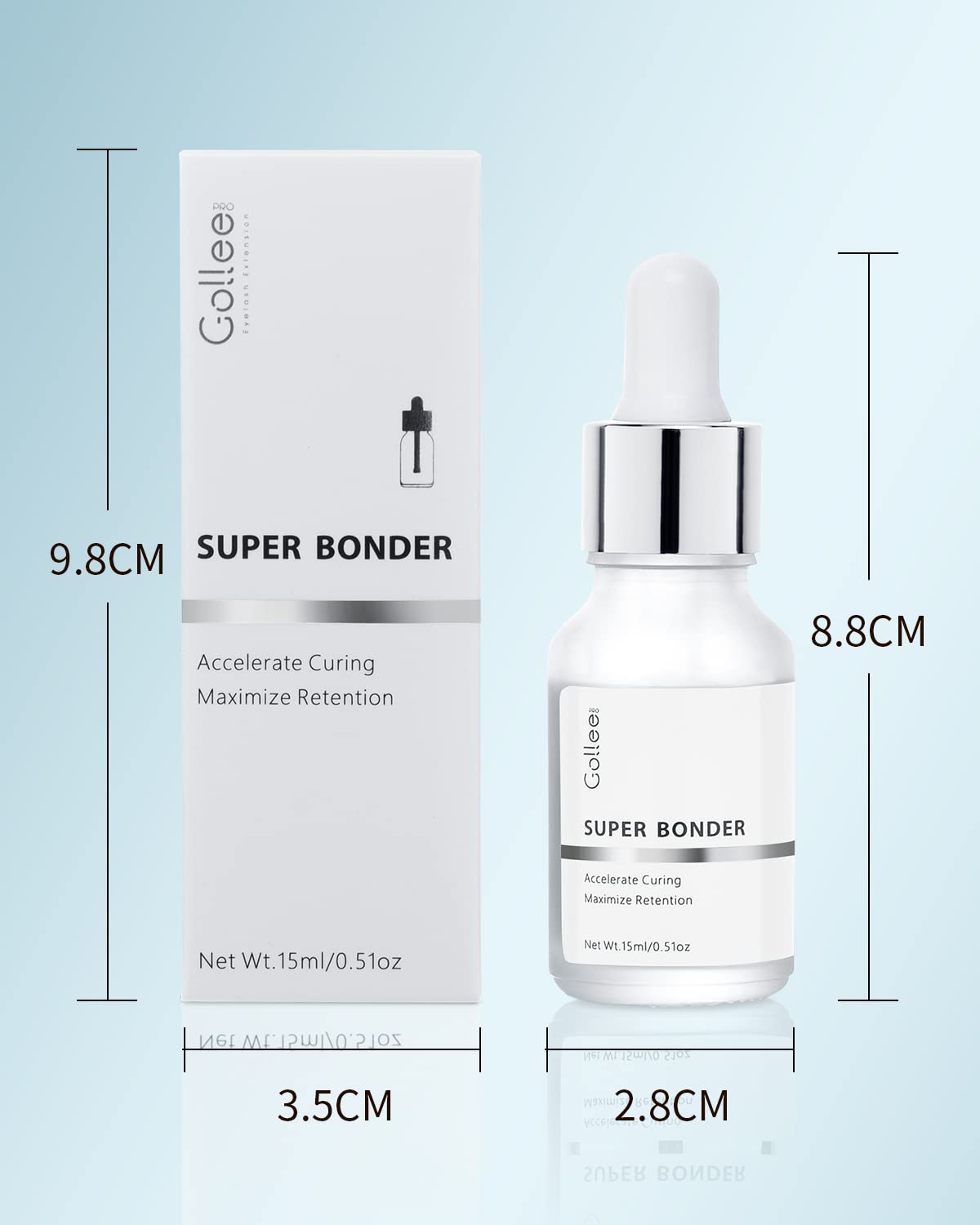 GOLLEEPRO Lash Bonder allows lashes to get wet after 3 minutes