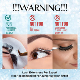 GOLLEEPRO long-retention glue closeup shows durable lash adherence for weeks.