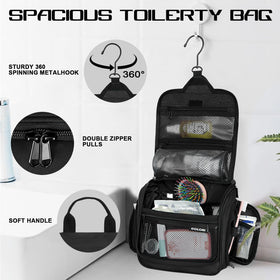 Goloni large capacity organizer fits full-size toiletries without bulk