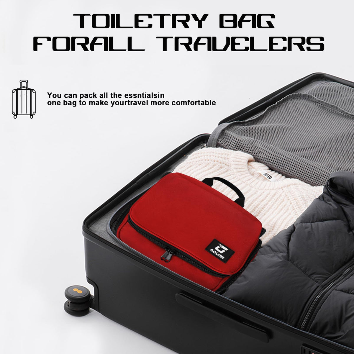Goloni large-capacity travel bag designed for long trips and family vacations