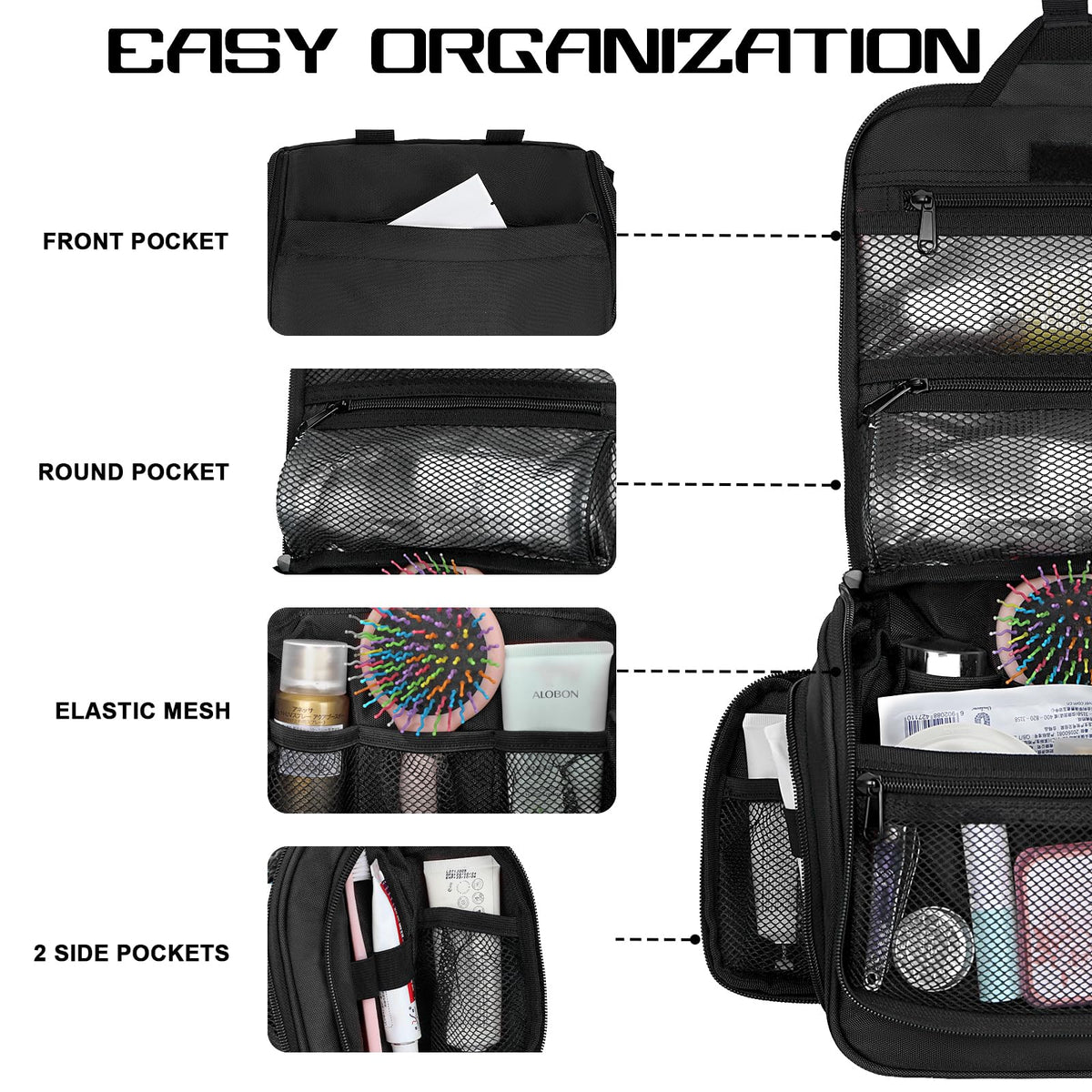 Goloni water-resistant polyester fabric protects contents during trips