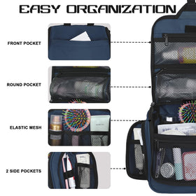 Goloni water-resistant polyester fabric protects belongings from spills and moisture during travel