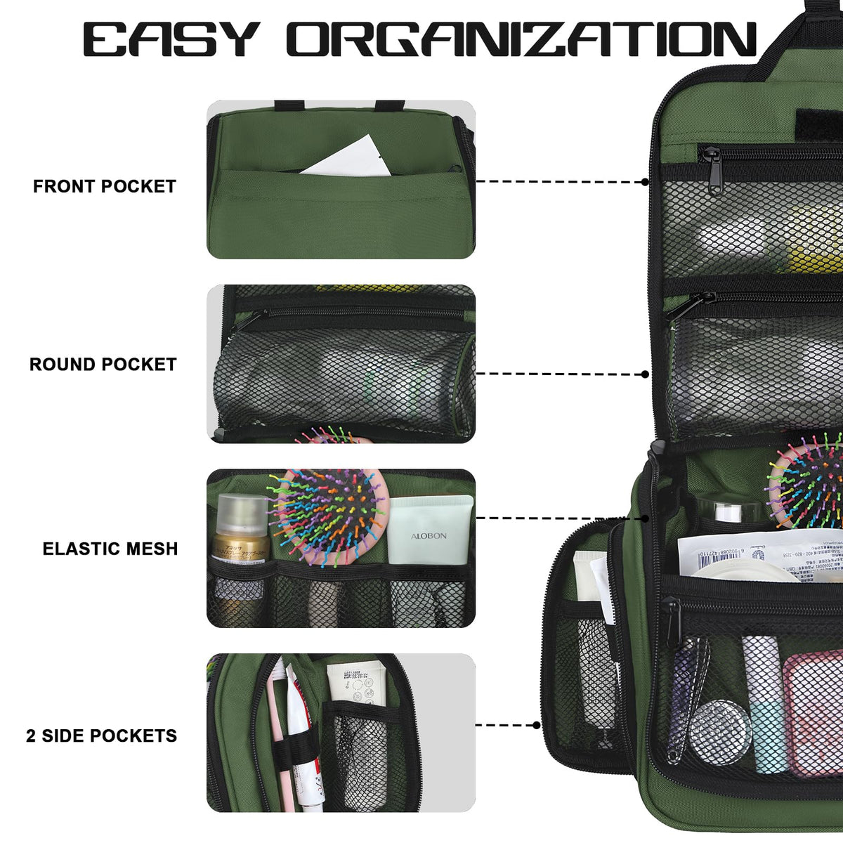 Goloni bag in water-resistant polyester protecting contents from spills.