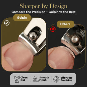Golpin cuticle tools include tweezers and lifter for clean grooming sessions.