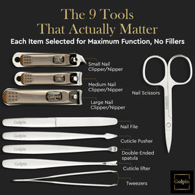 Golpin stainless steel nail clippers deliver smooth, precise cuts for nails.