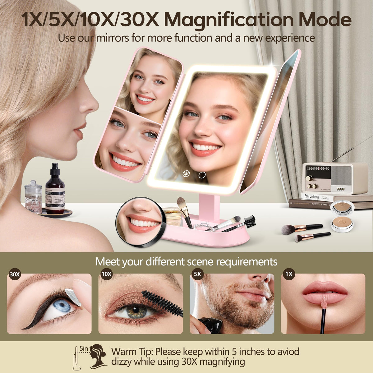GOMIPURU 10X magnification ideal for brow shaping