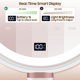 GOMIPURU digital display shows brightness levels for quick adjustments.