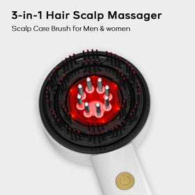 GOMOOBEADS 3in1 hair scalp massager side grip design for comfortable handling.