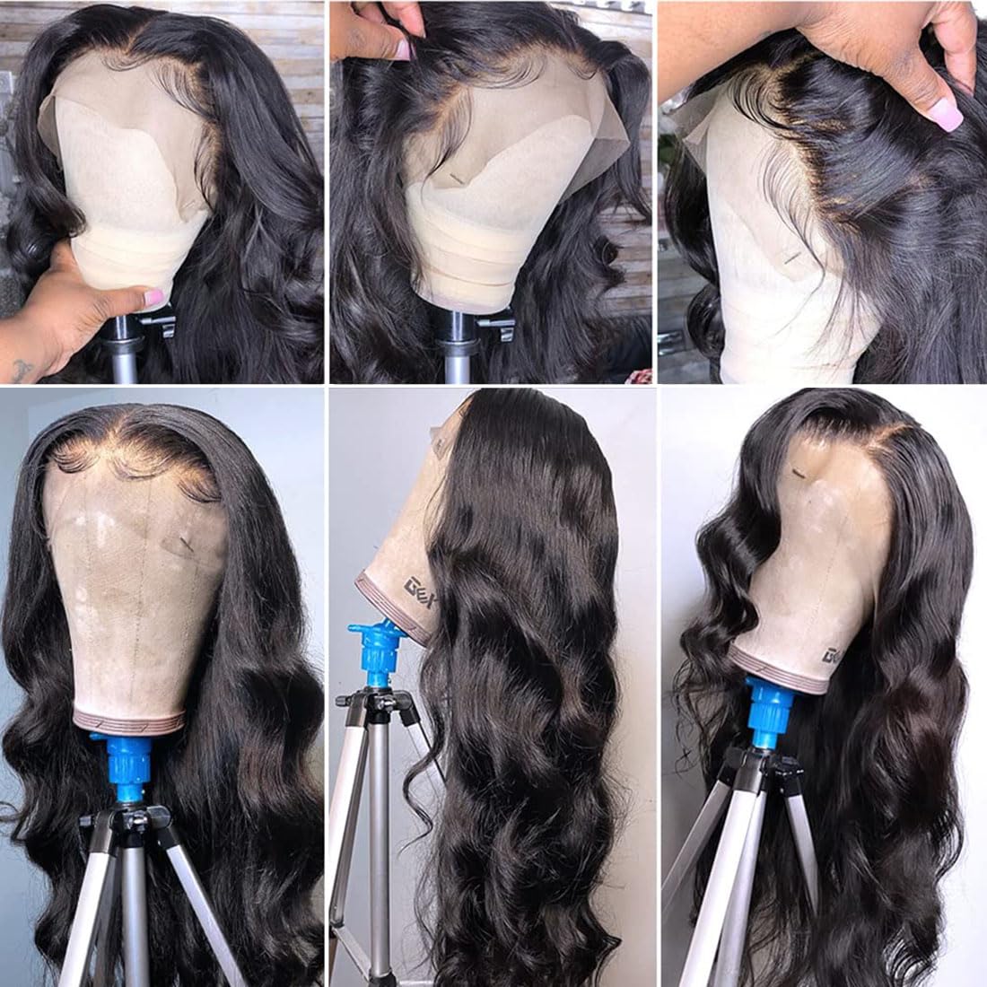 GOMOST Brazilian virgin human hair wig with soft, natural texture.