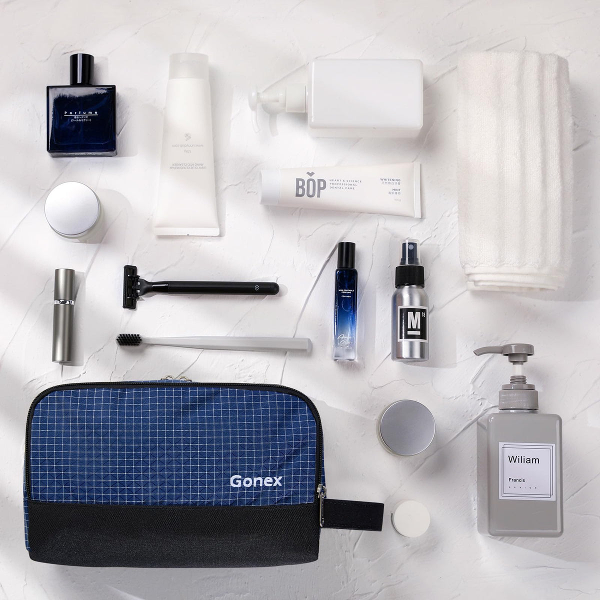 Gonex compact design fits in a duffel for travel