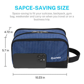 Gonex shaving bag organizer keeps small items visible