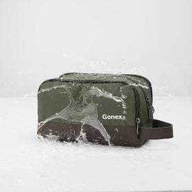 Gonex main-compartment toiletry bag keeps large bottles organized and accessible