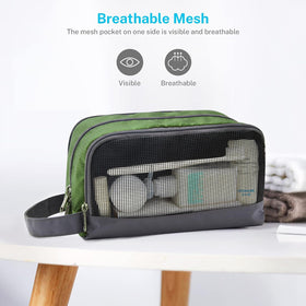Gonex toiletry bag side handle for easy carrying.