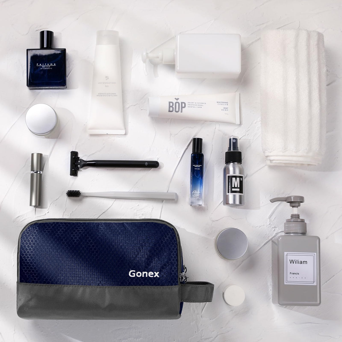 Gonex compact size fits small bags or duffel compartments.