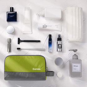 Gonex travel toiletry bag fits inside a suitcase or duffel.